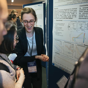 Discussions around a poster at the Oxford Battery Modelling Symposium 2019